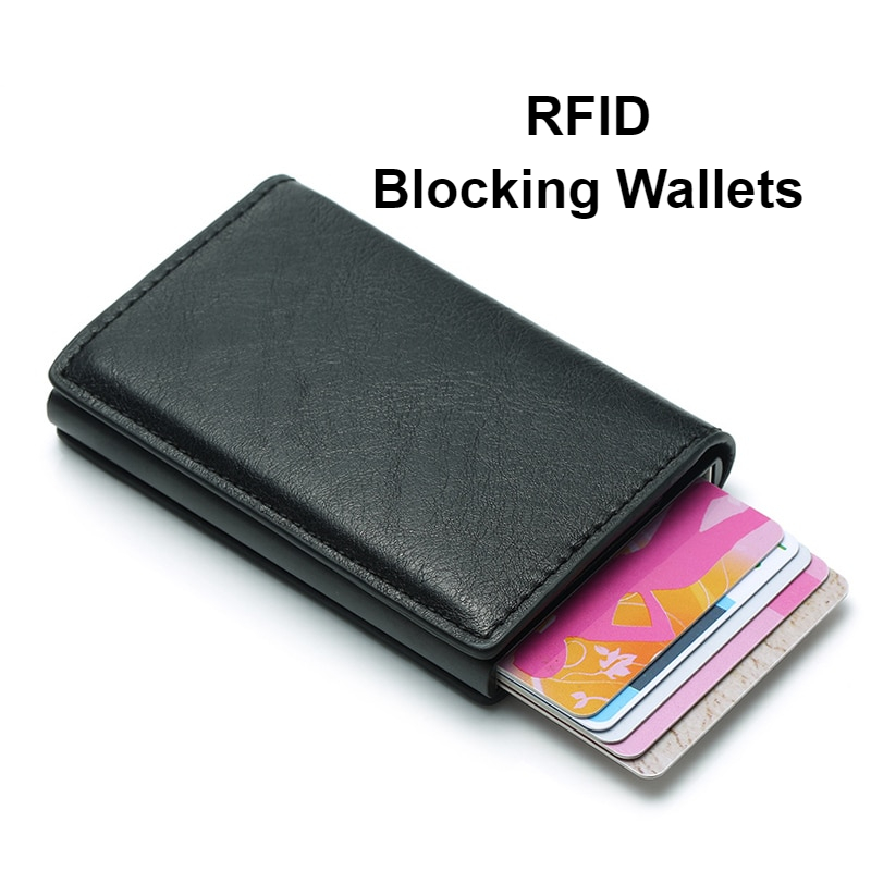 DIENQI Rfid Card Holder Men Wallets Money Bag Male Vintage Black Short Purse 2019 Small Leather Slim Wallets Mini Wallets Thin