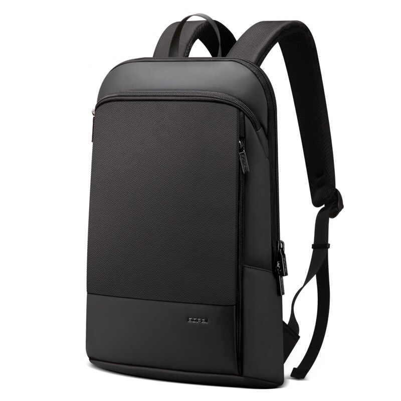 BOPAI Slim Laptop Backpack Men 15.6 inch Office Work Men Backpack Business Bag Unisex Black Ultralight Backpack Thin Back Pack